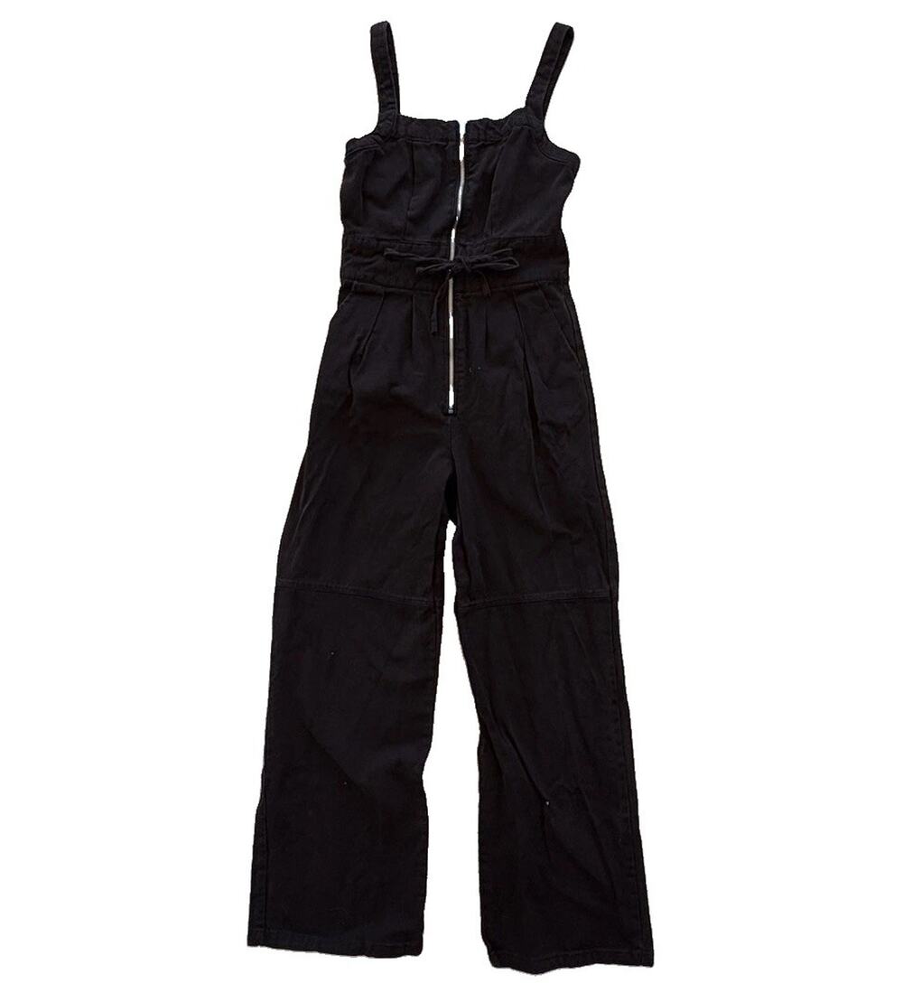 Forever 21 100% Cotton Black Jumpsuit Overall One Piece Women’s Size Small GUC